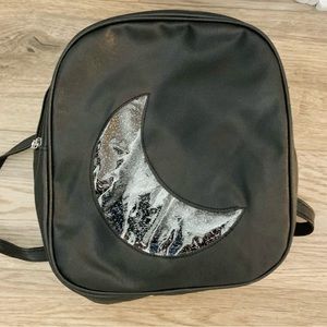 Hot Topic Clear Crescent Moon Sparkle Backpack